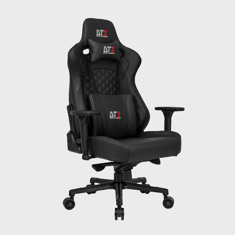 Cadeira Gamer DT3sports Rhino, Até 200kg, Com Almofadas, Reclinável, Descanso de Braço 4D, Preto