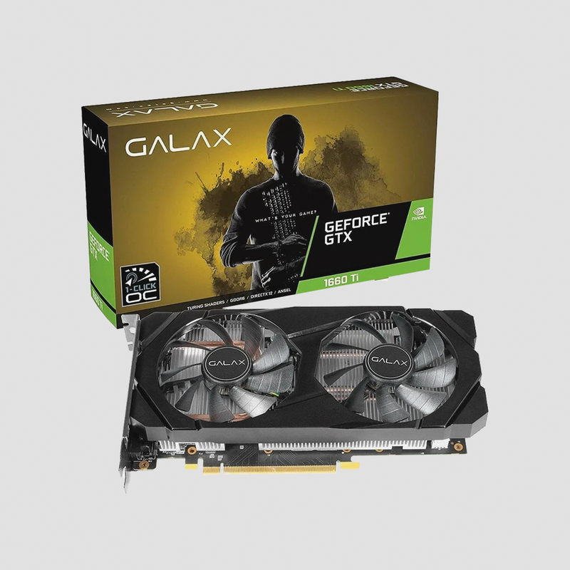 Placa de Video GTX 1660 Ti 6GB 1 Click OC G6 192B Galax - 60IRL7DSY91C